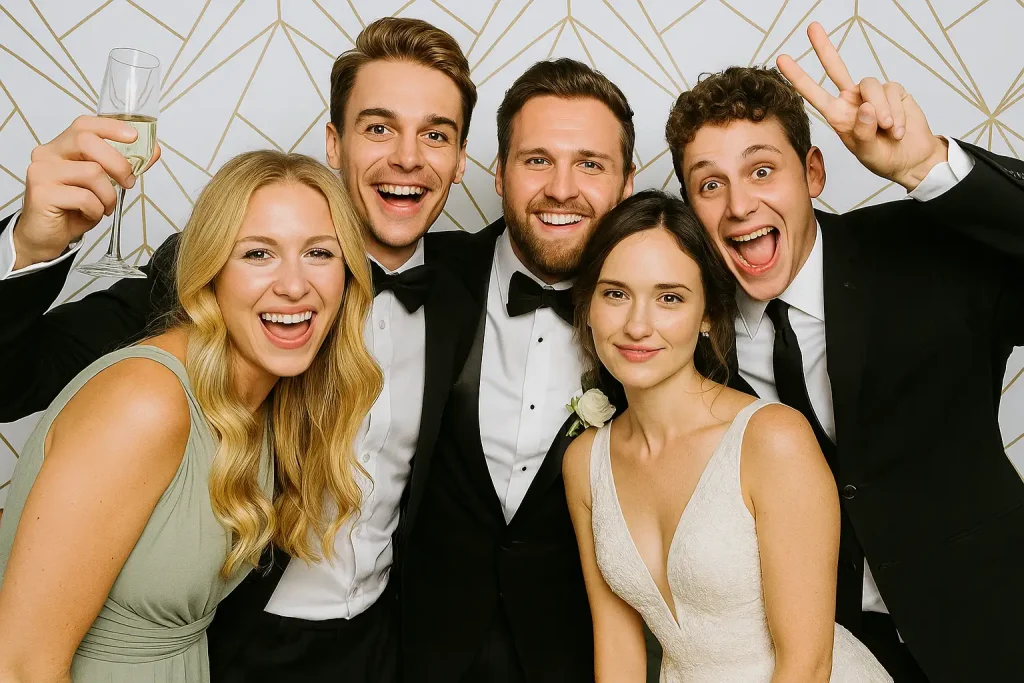 Exemple de photos d'invités mariages photo booth