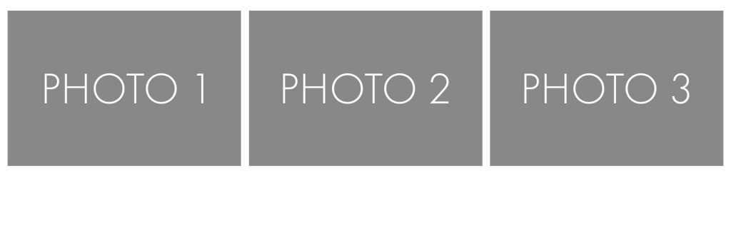 Cadre 2x6 avec 3 photos à l'horizontal pour Photo Booth