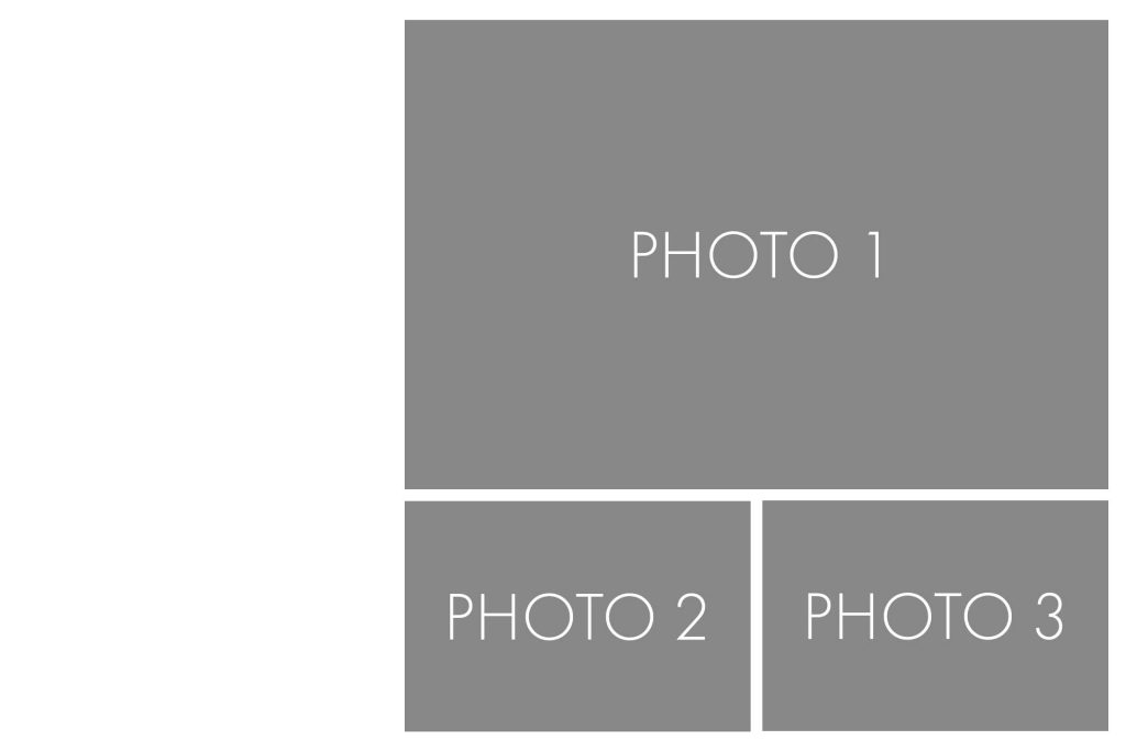 Cadre 4x6 avec 3 photos pour Photo Booth