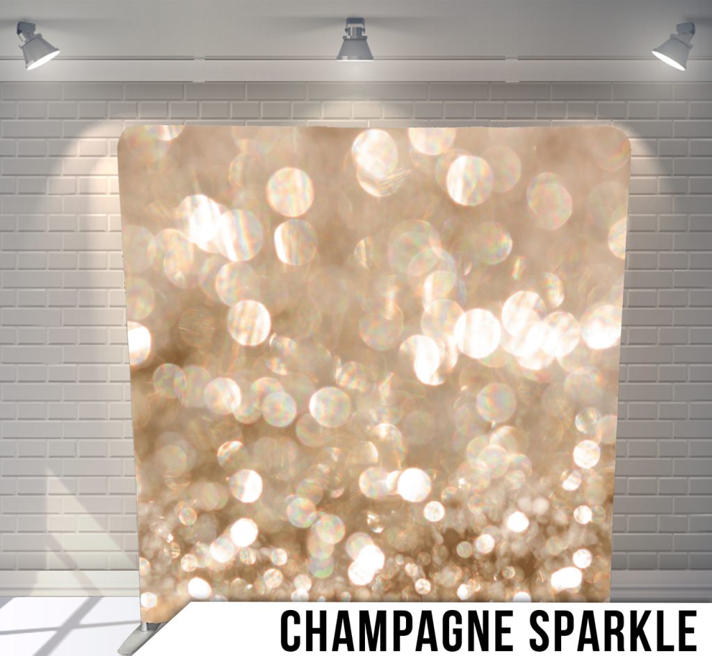 Toile de fond champagne pour Photo Booth